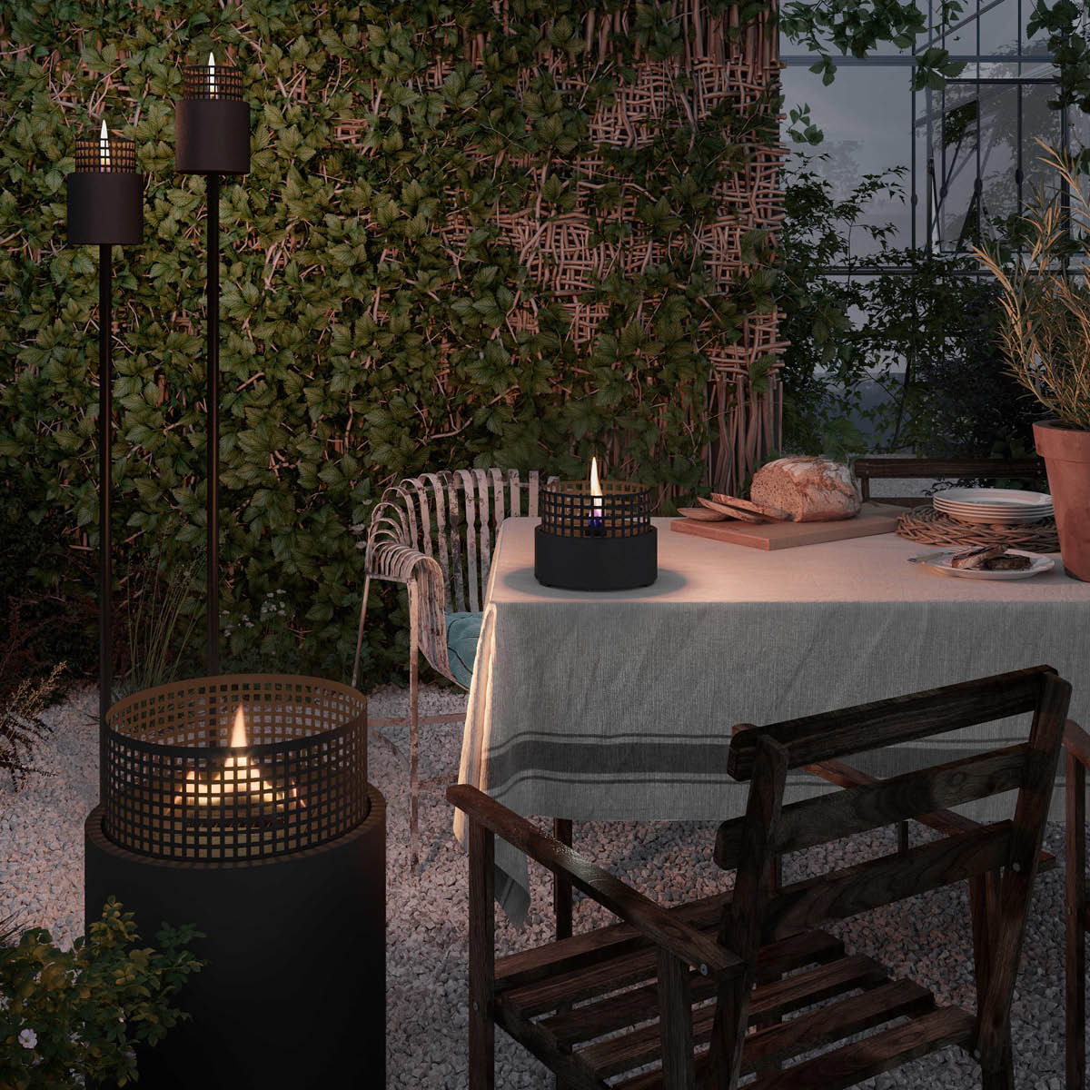 Tenderflame Signal hill lykt 12 svart