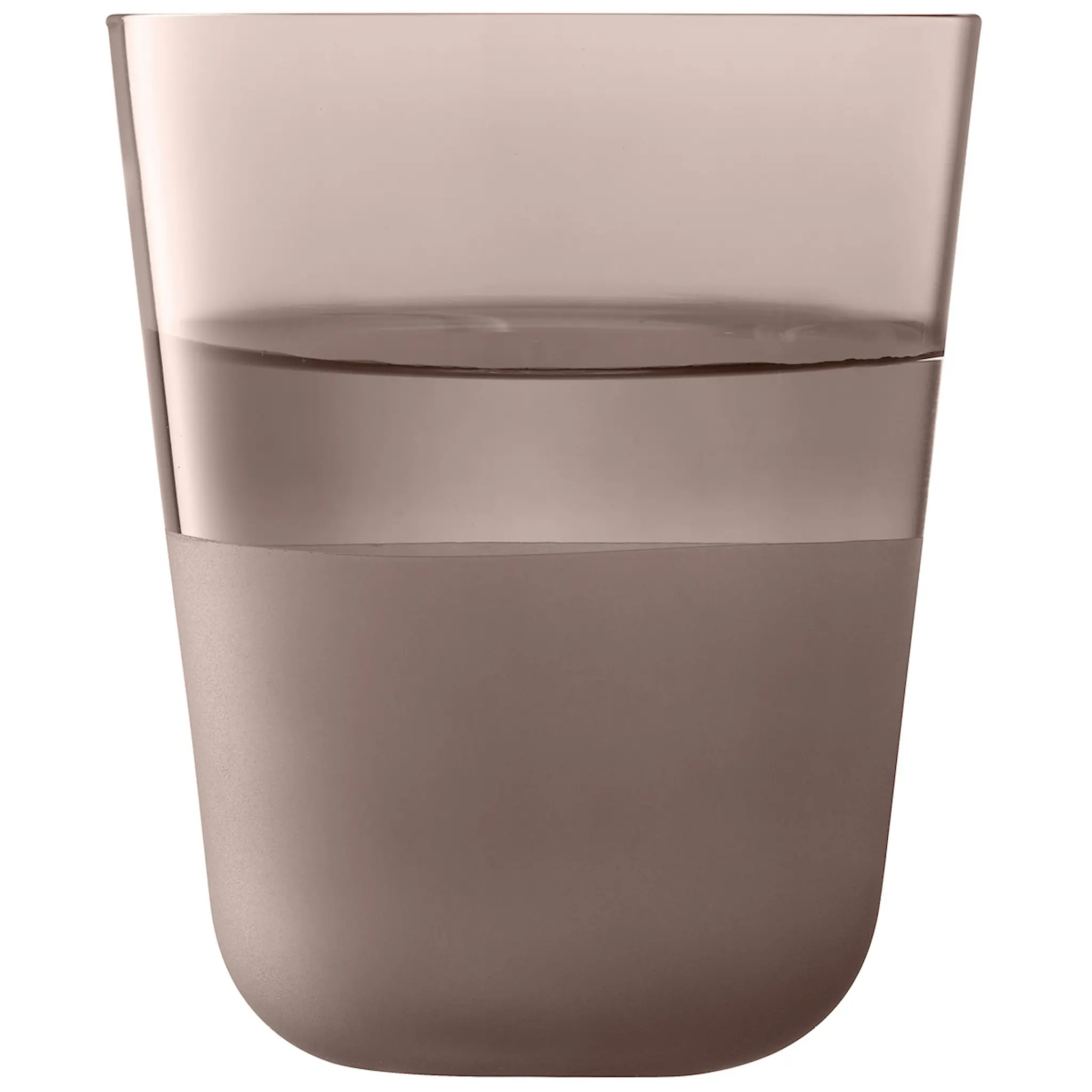 LSA International Arc vattenglas 38 cl 2-pack contrast earth