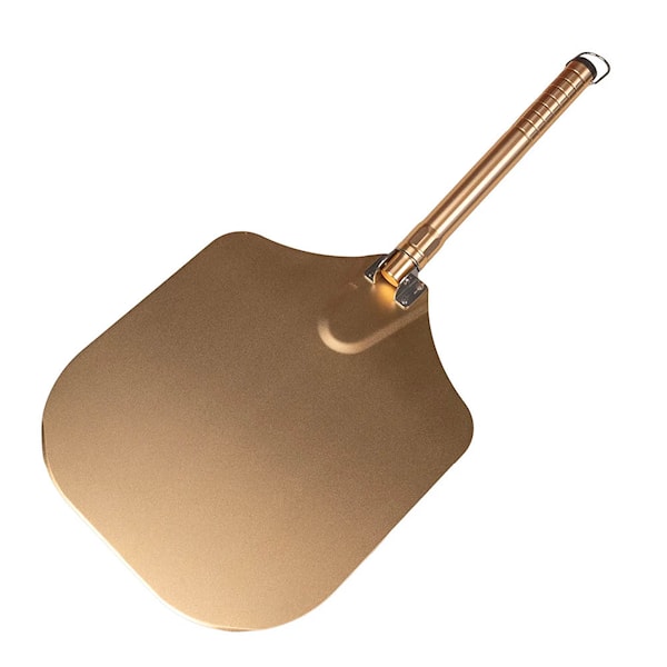 Pizzaspade hopfällbar 66 cm guld