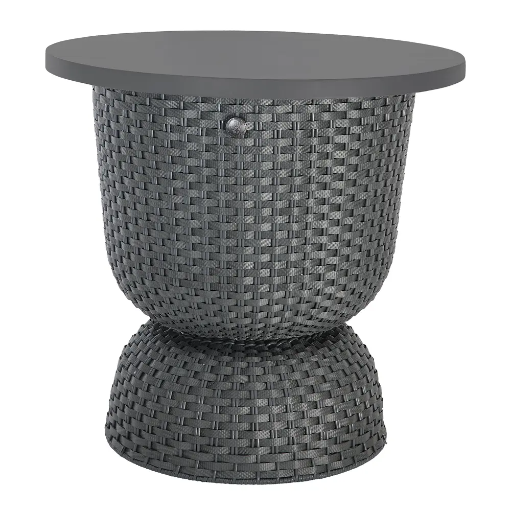 Twist bord med oppbevaring 44x43 cm dark grey