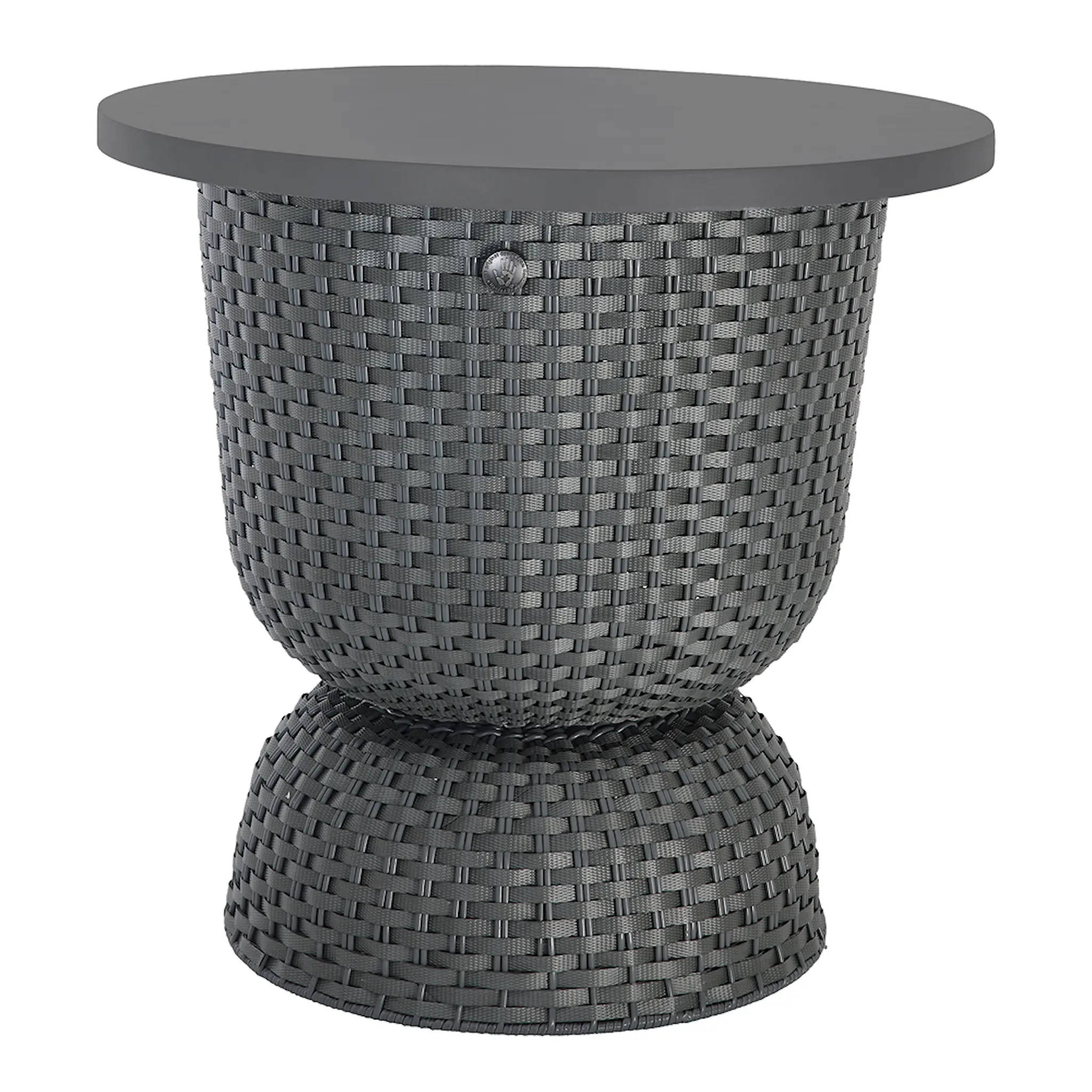 Handed By Twist bord med oppbevaring 44x43 cm dark grey