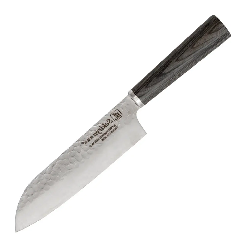 Charcoal santokuveitsi 16,5 cm teräs