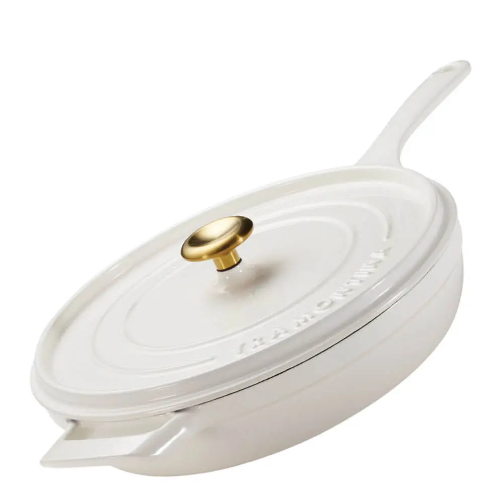 Ampezzo traktørpanne 30 cm White Latte