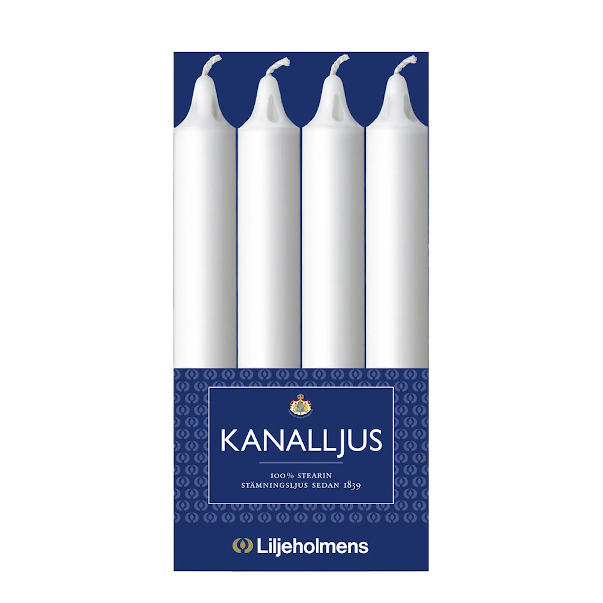 Liljeholmens Kanalljus 20,5 cm 4-pack vit