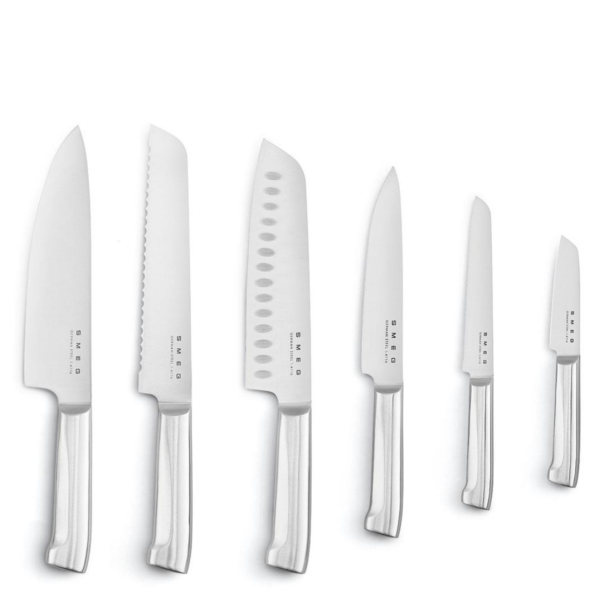 Smeg Smeg Veitsitukki + 6 veistä KBSF02 Pastellinsininen