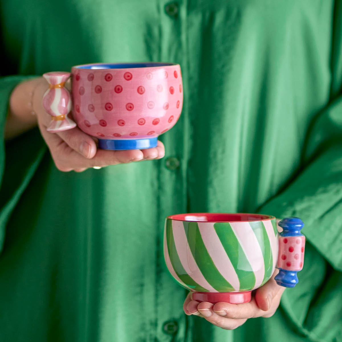 Bloomingville Caramella krus 2 stk 25 cl rosa