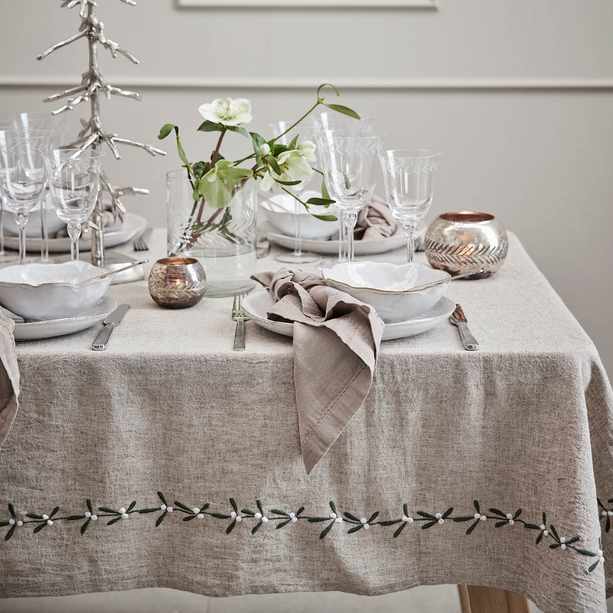 Lene Bjerre Missine duk 220x140 cm sand