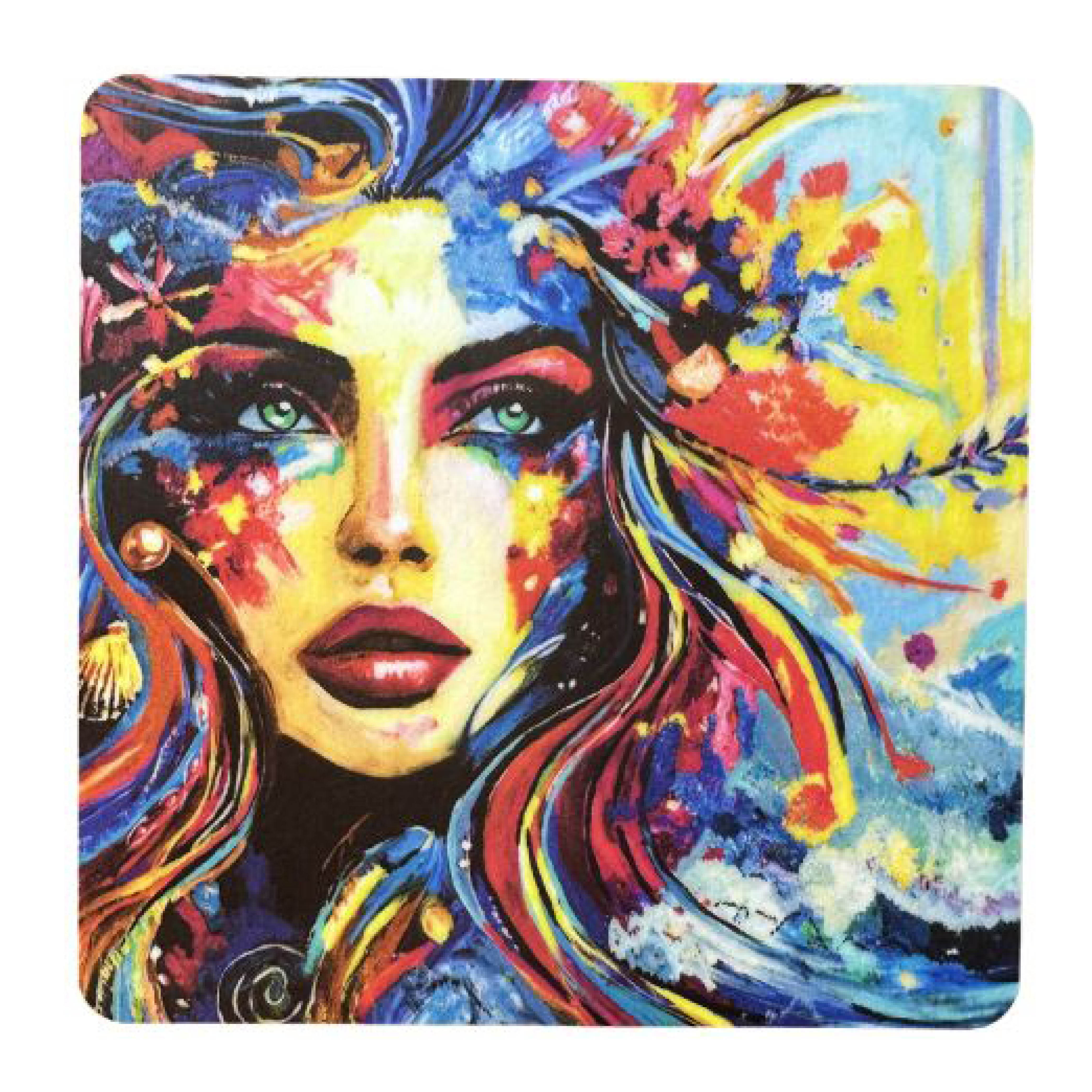 Carolina Gynning Glassbrikke 9x9 cm Ocean Queen