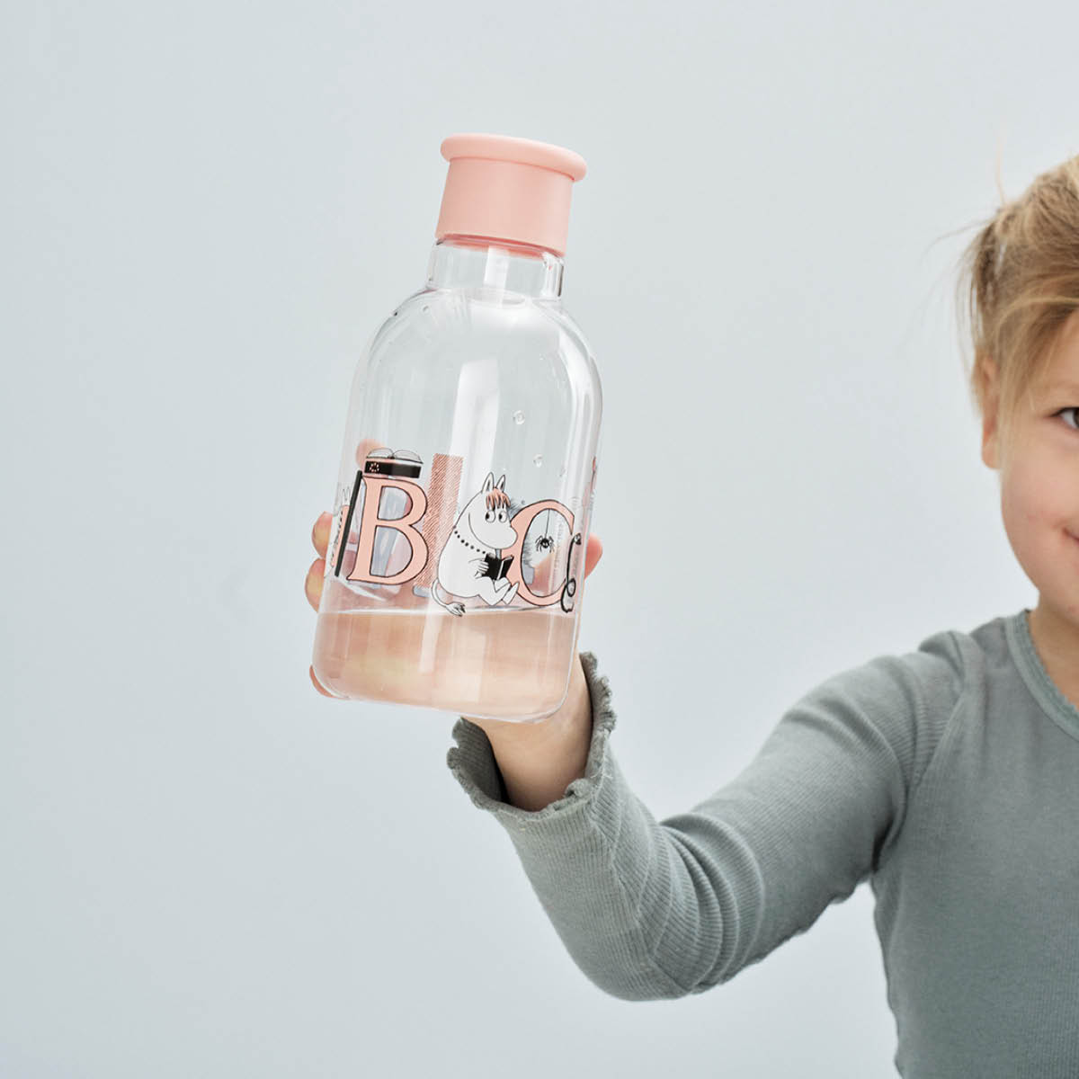 RIG-TIG Moomin ABC DRINK-IT vannflaske 0,5L salmon