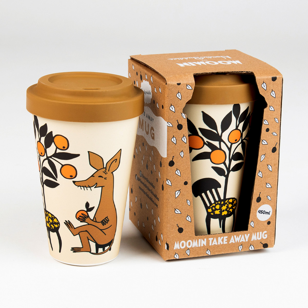 Nordicbuddies Muumi Take Away Muki 45 cl Nipsun appelsiinit