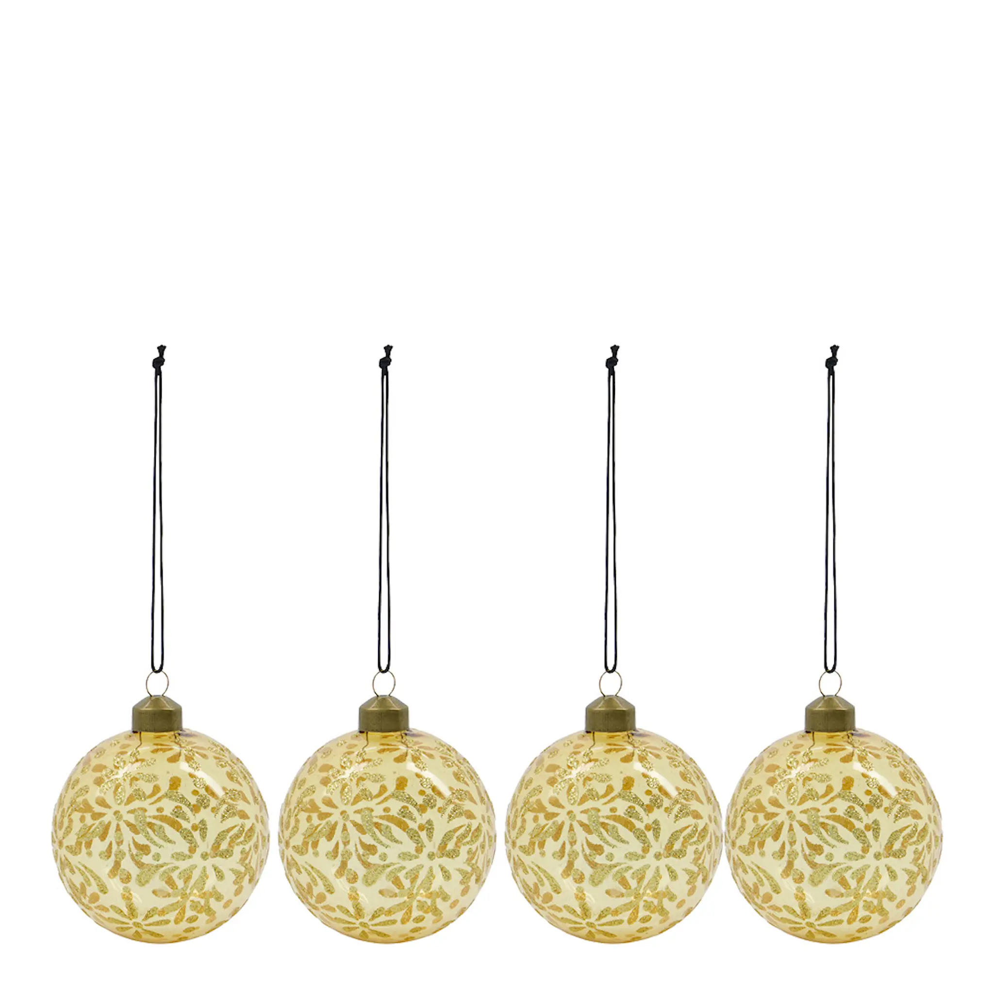 House Doctor Mente julkulor 8 cm 4-pack guld