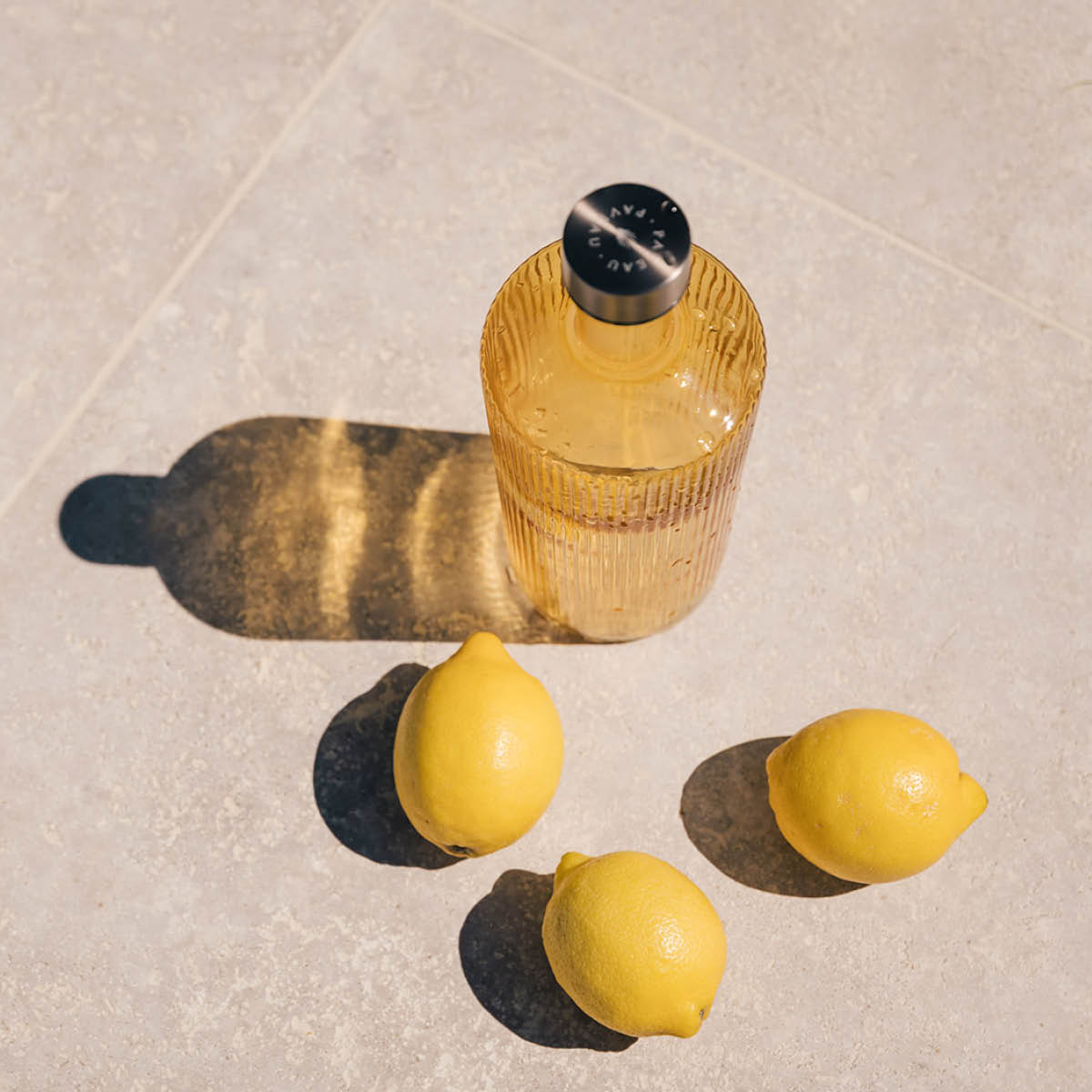 Paveau Ribbed Elegance gåvoset Cable 3 delar gul