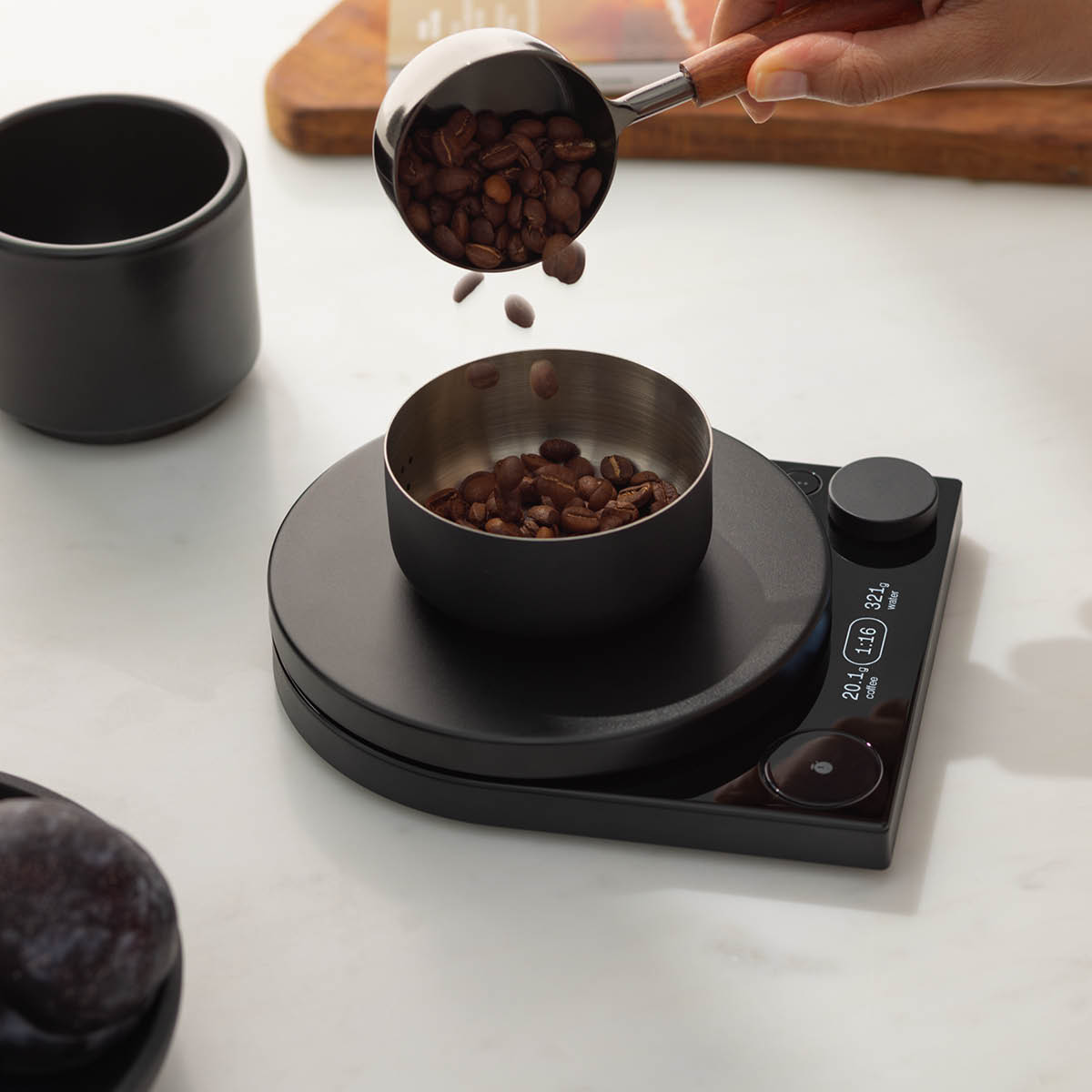 Fellow Tally Pro Precision Köksvåg Svart