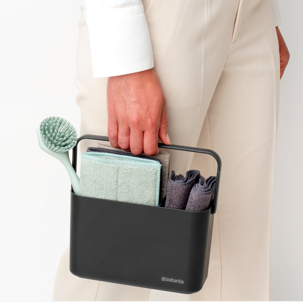 Brabantia Sinkside städset 8 delar mörkgrå/jadegrön