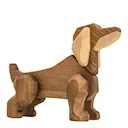 Tax träfigur 11 cm valnöt/ask