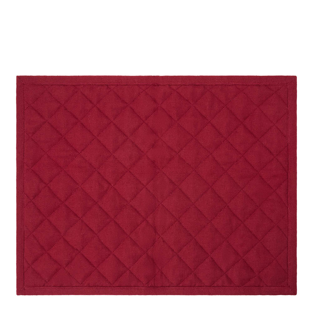 Lexington Spisebrikke vattert lin/bomull 35x45 cm rutete grønn/rød/beige