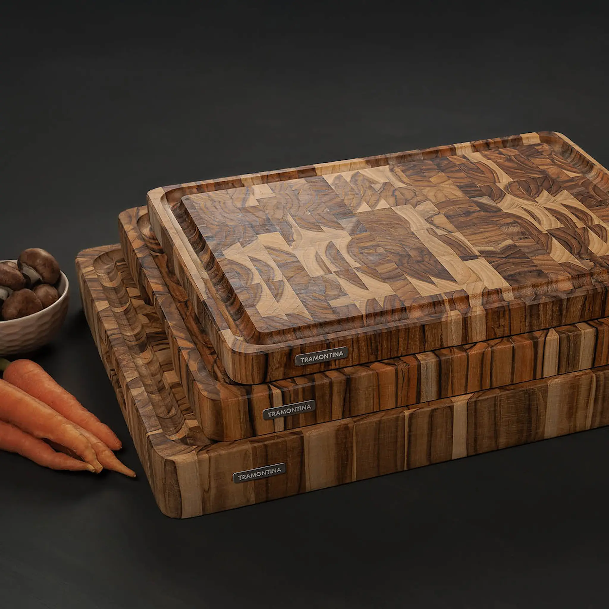 Tramontina Skärbräda teak 45x34 cm natur