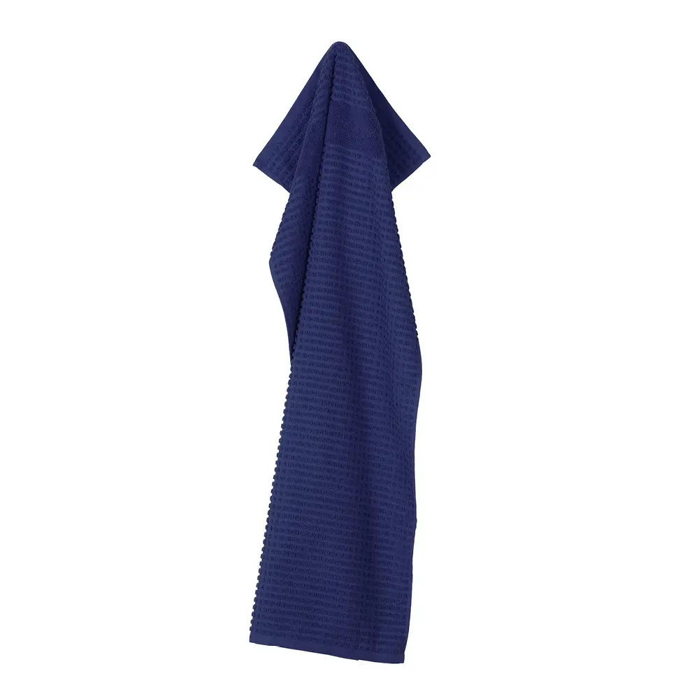 Check håndkle 50x100 cm marineblå