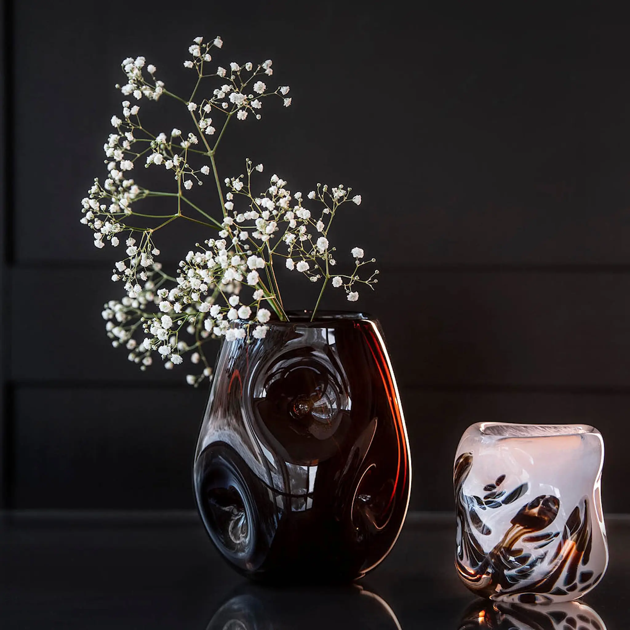 Magnor After Rain vase 20 cm brun