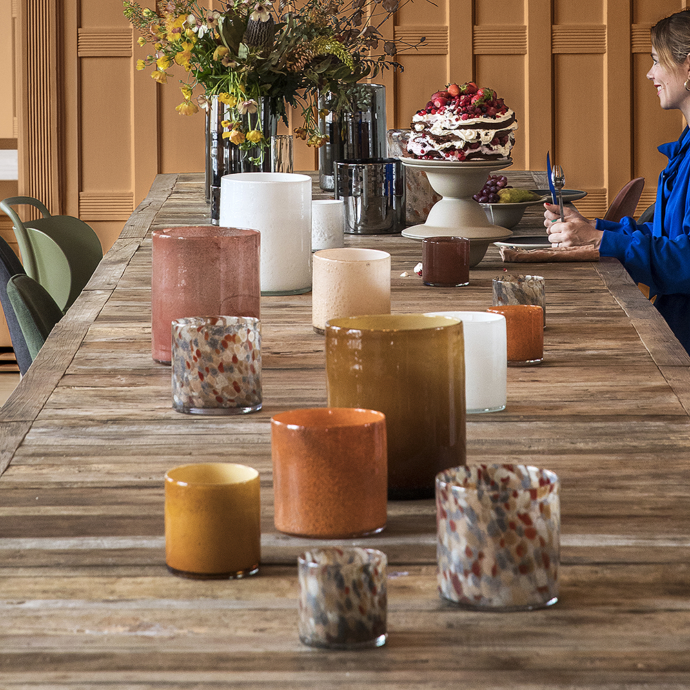 ByOn Calore Ljuslykta 15x15 cm Vit