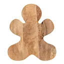 Ginnie serveringsbricka pepparkaksgubbe 30x25 cm mangoträ