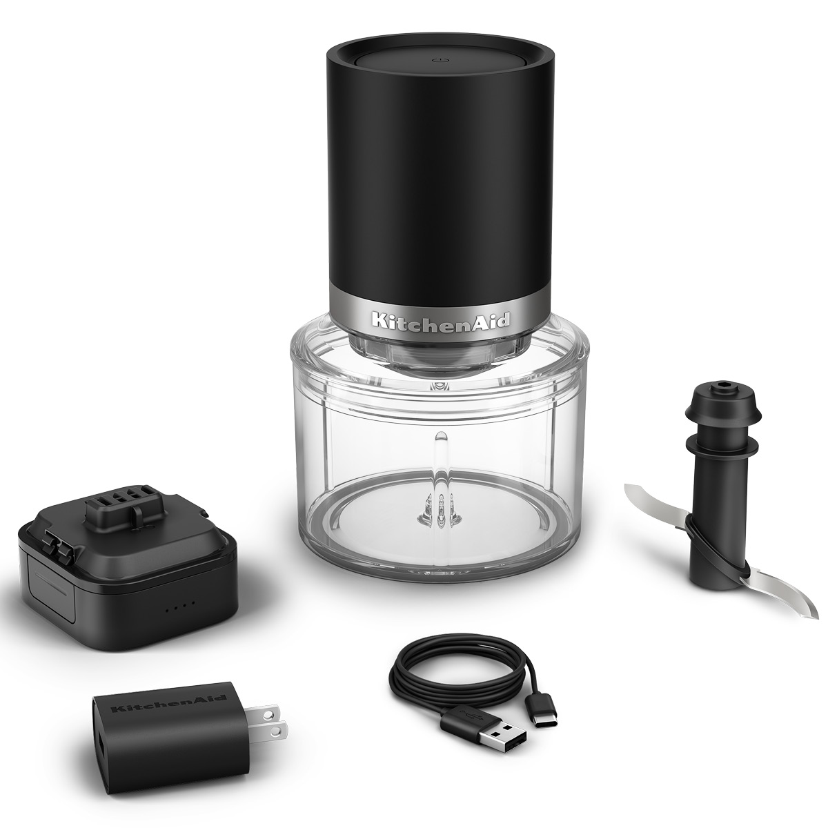 KitchenAid Go Cordless minihackare 5KTCR350 utan batteri Mattsvart