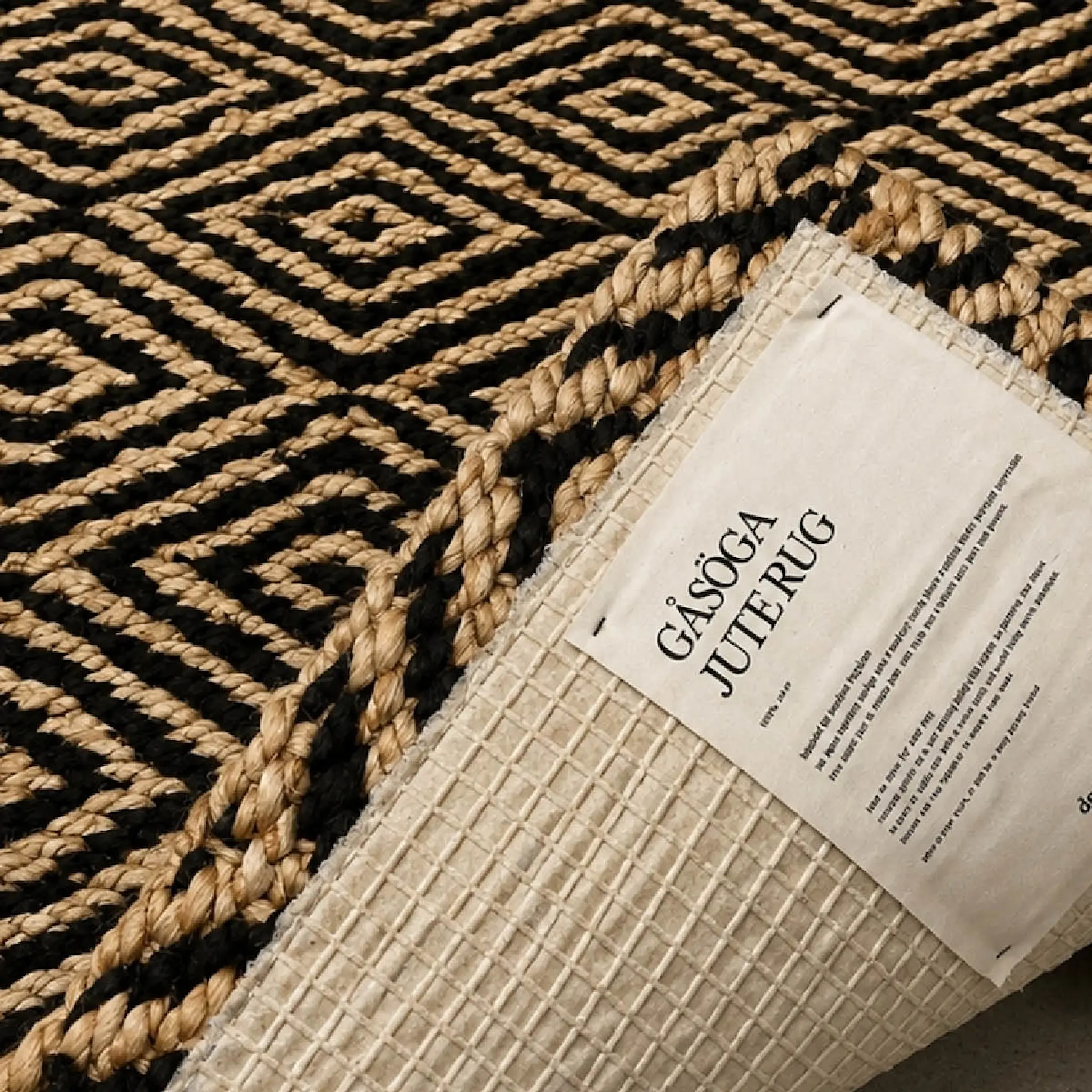 Deco Nord Gåsöga dörrmatta 60x90 cm Nature/Black beauty