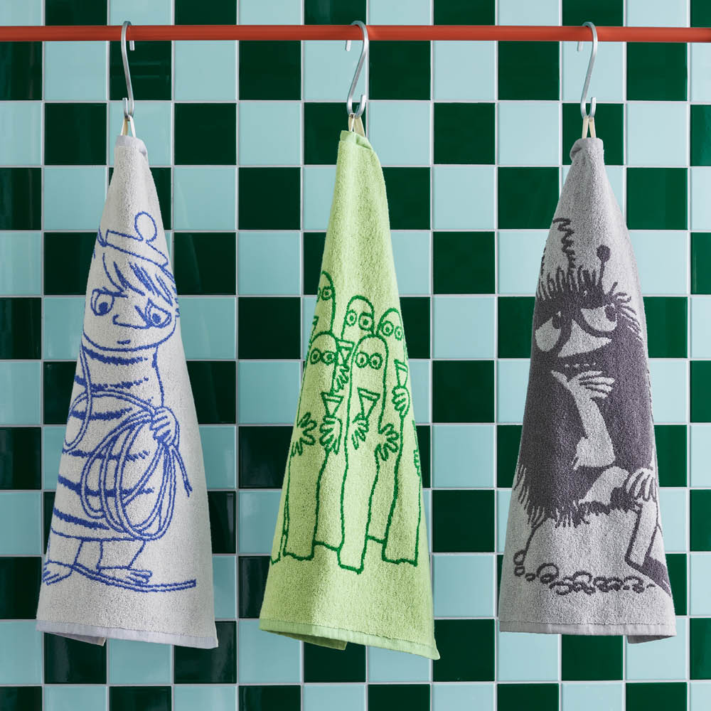 Moomin Arabia Muumi Käsipyyhe Haisuli 30x50 cm Harmaa