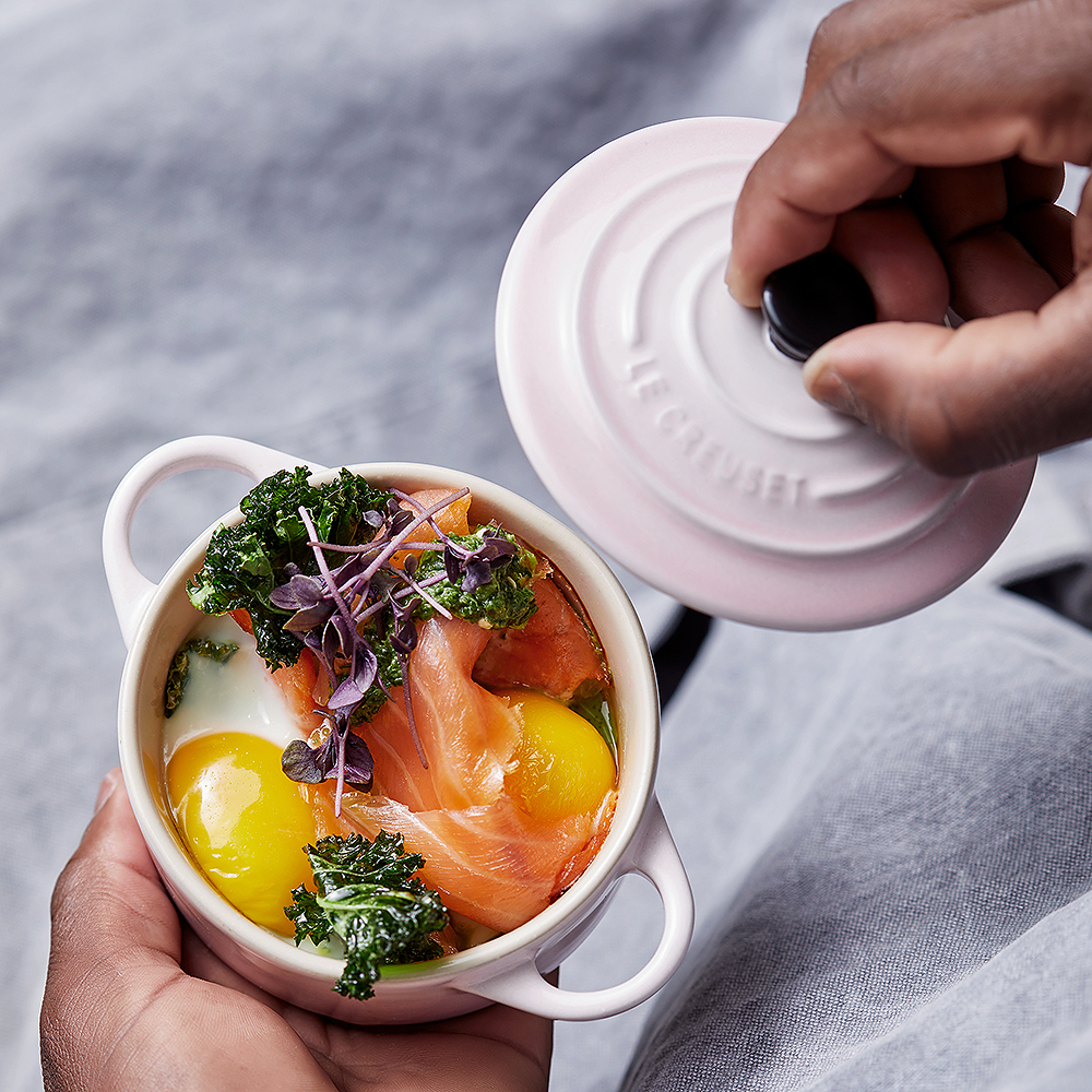 Le Creuset Signature minigryte steintøy 0,25L shell pink