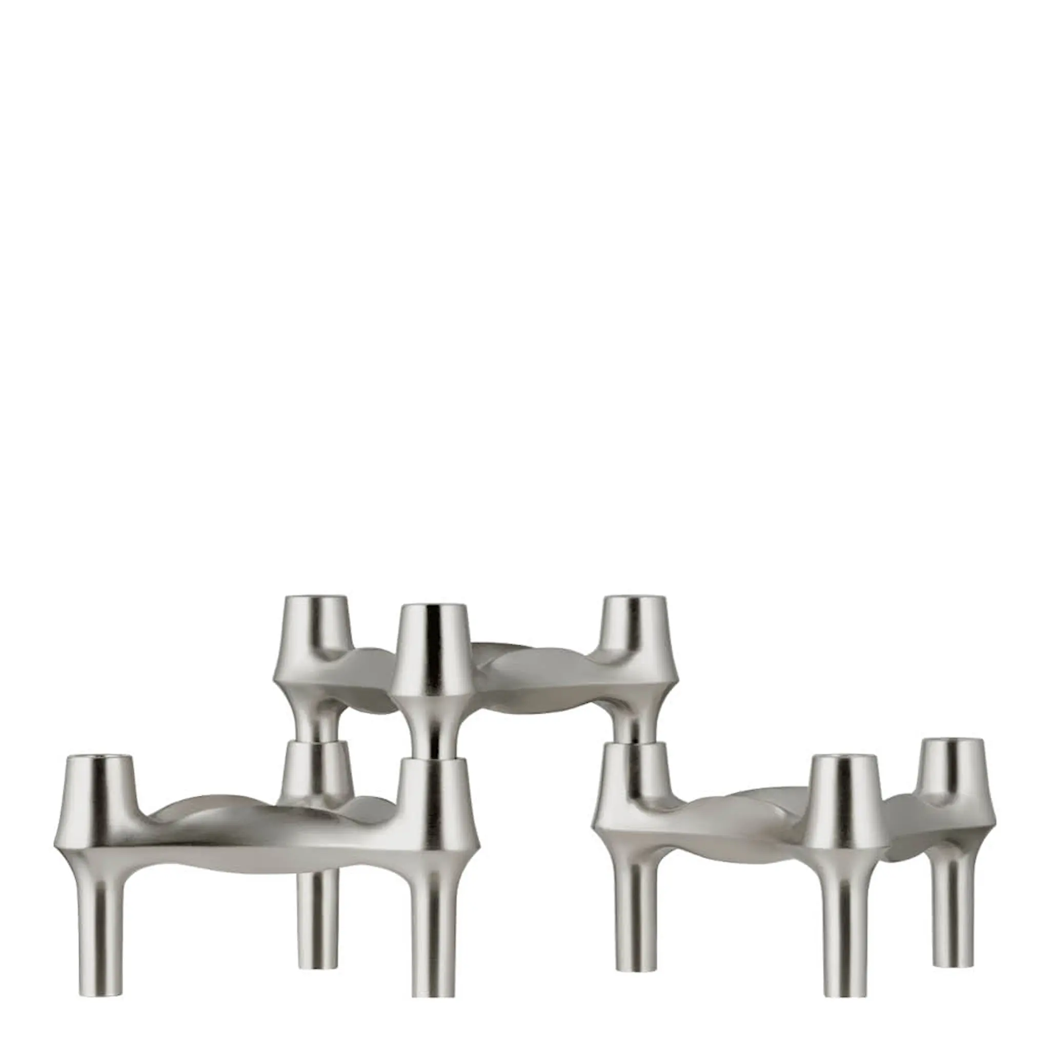 Stoff Nagel Stoff Nagel BMF ljusstake 3-pack Borstad krom