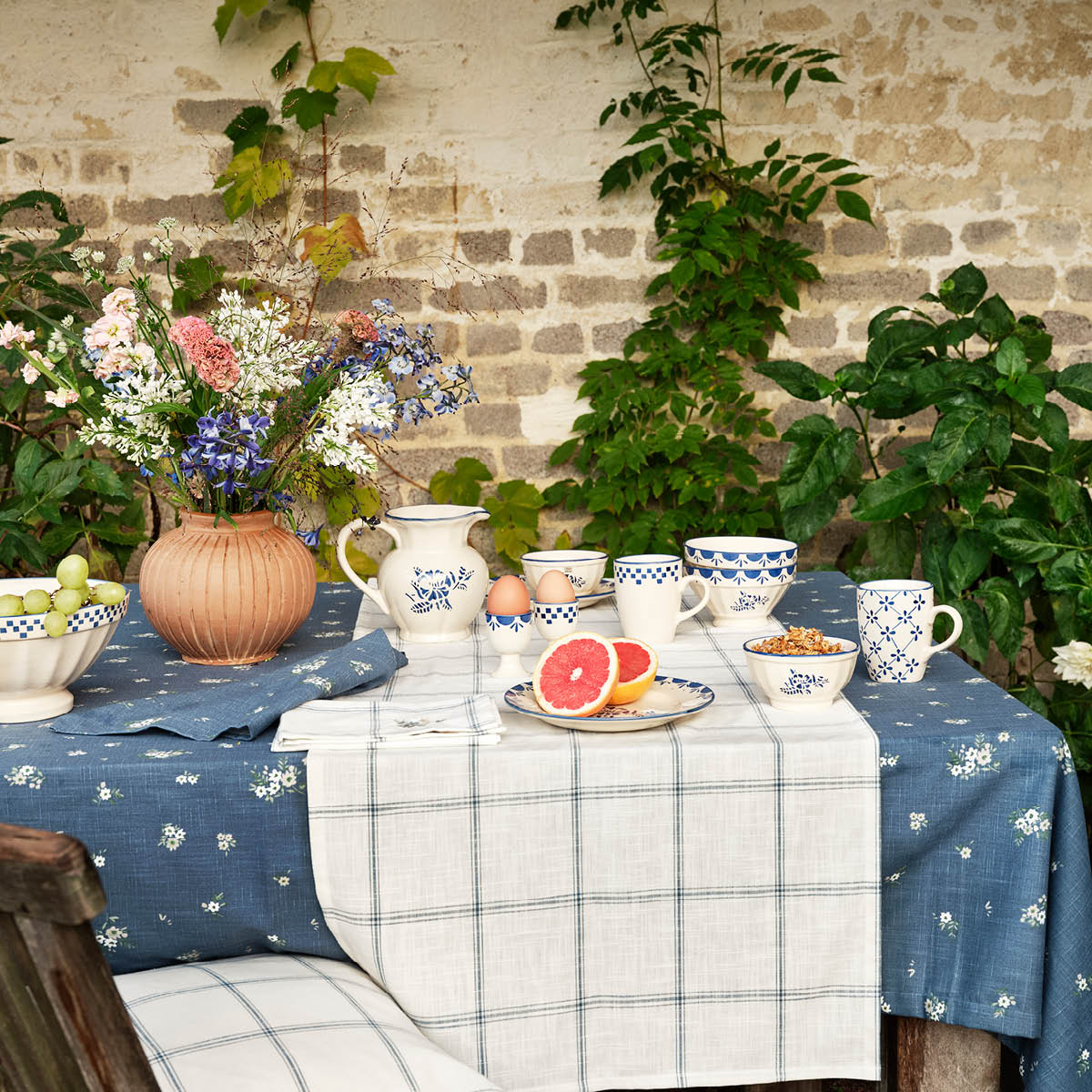 Strömshaga Marion Kulho 23 cm 1,9 L Ruutu Sininen