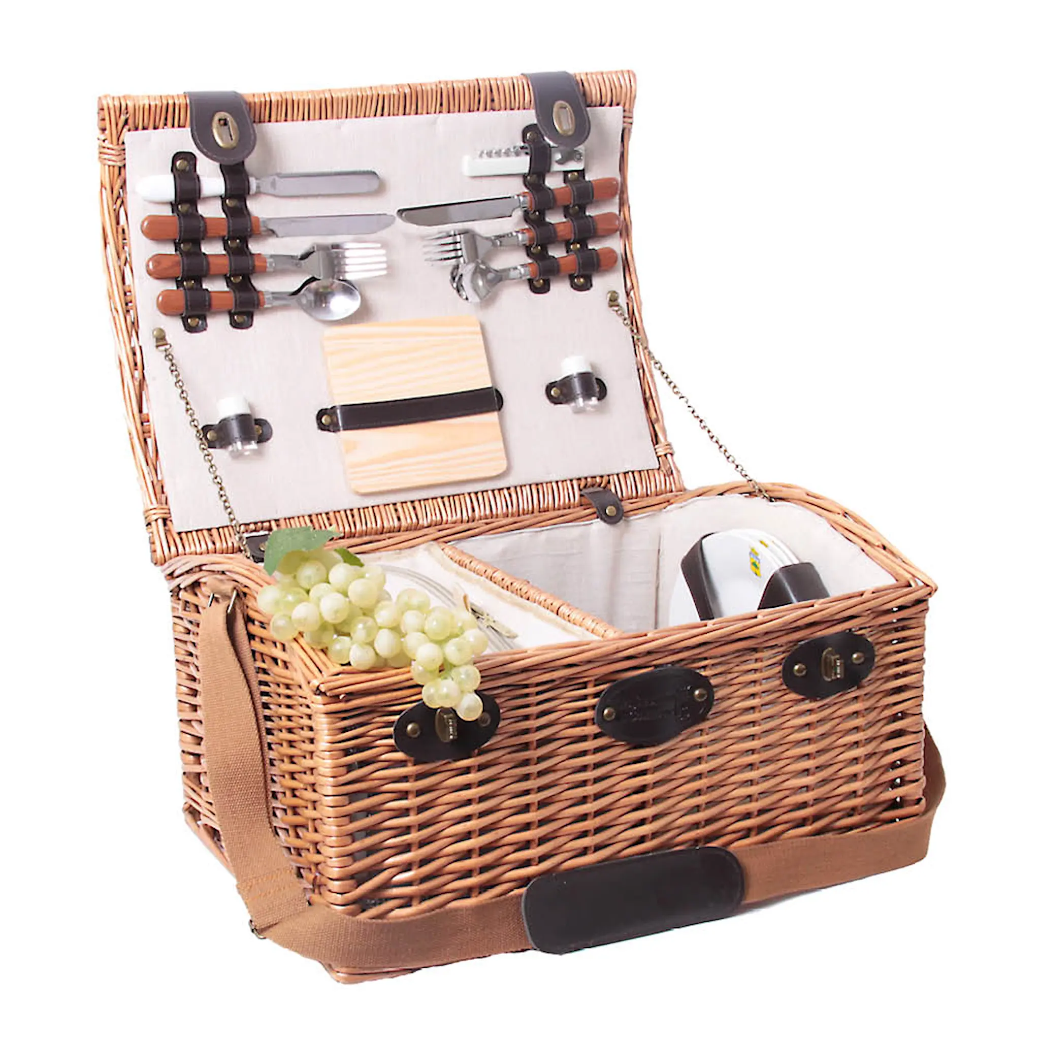Les Jardins De La Comtesse Gisors picknickkorg med kylfack 4 personer beige