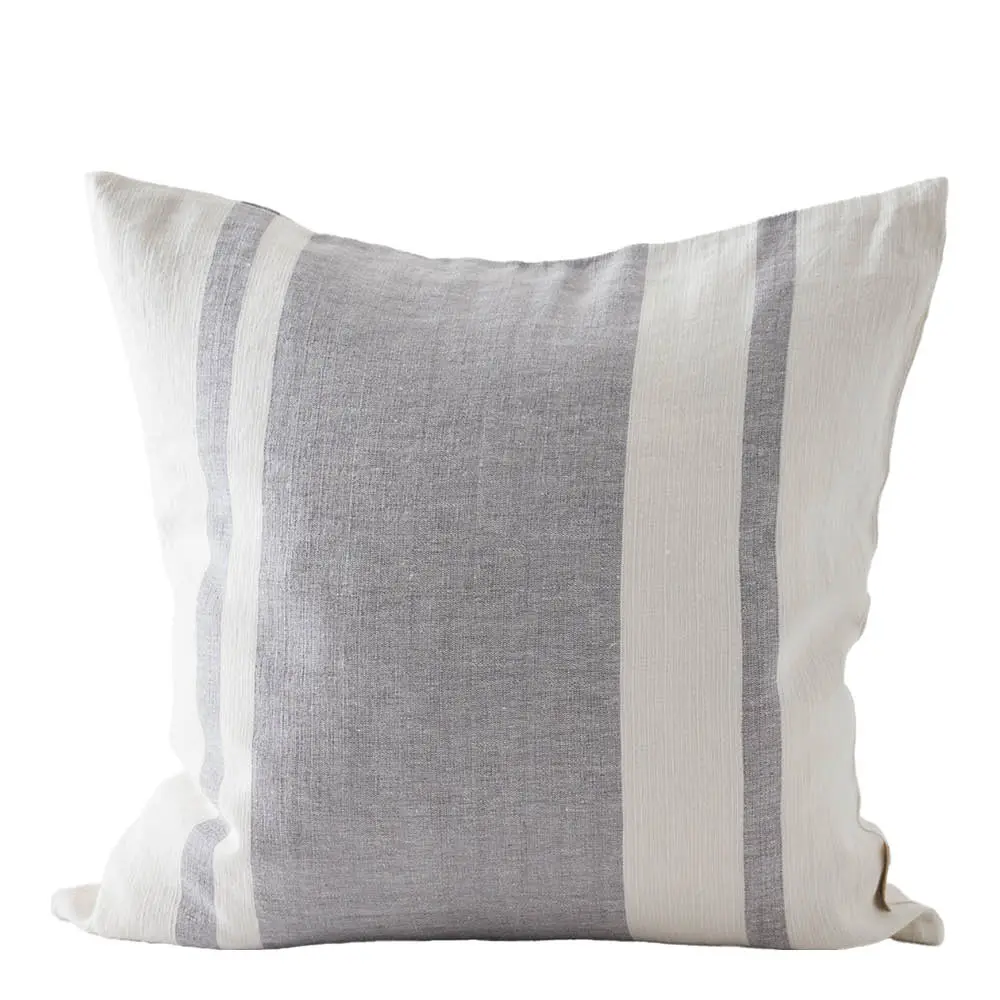 Jules putetrekk i lin 50x50 cm blå striper