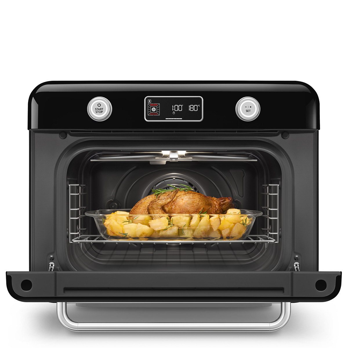 Smeg Frittstående dampovn COF01 svart