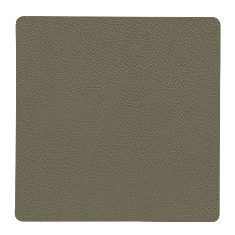 LIND DNA - Square Leather Serene Lasinalunen 10x10 cm Moss