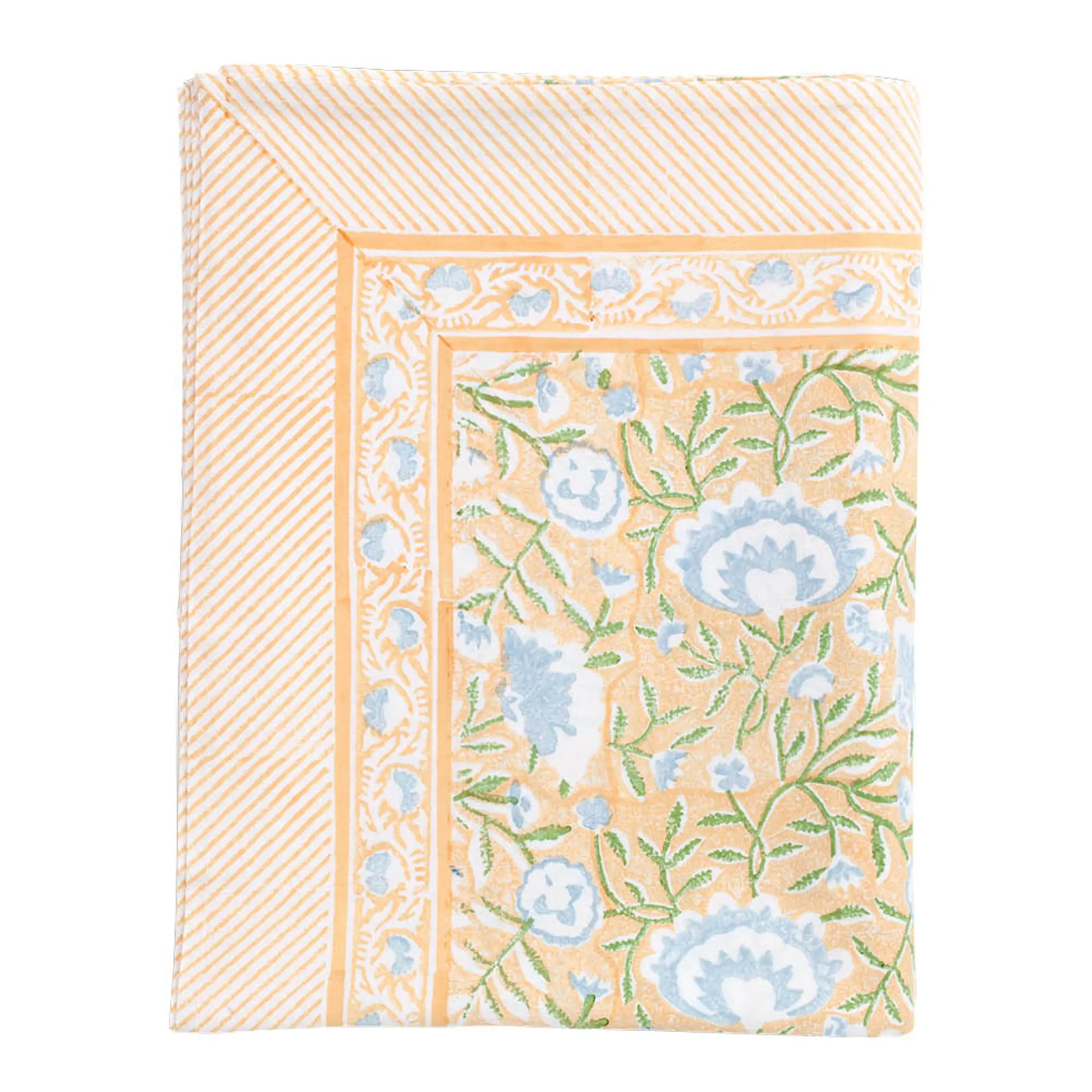 Chamois Mathilde duk 170x270 cm orange/blå/grön