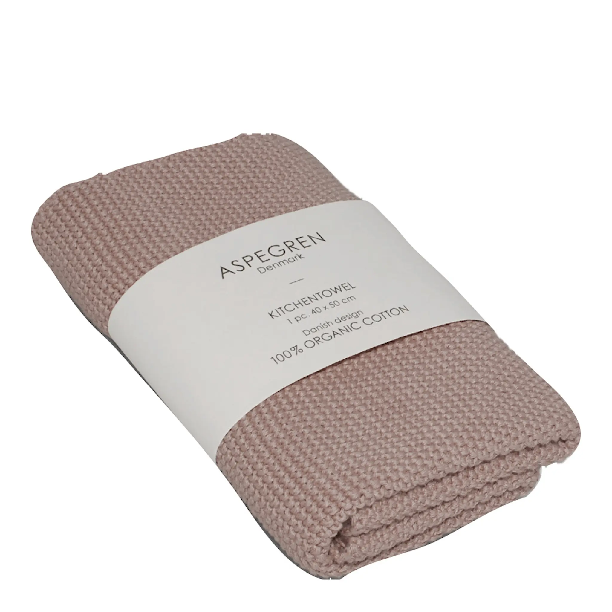 Aspegren Solid kökshandduk 40x50 cm pale mauve