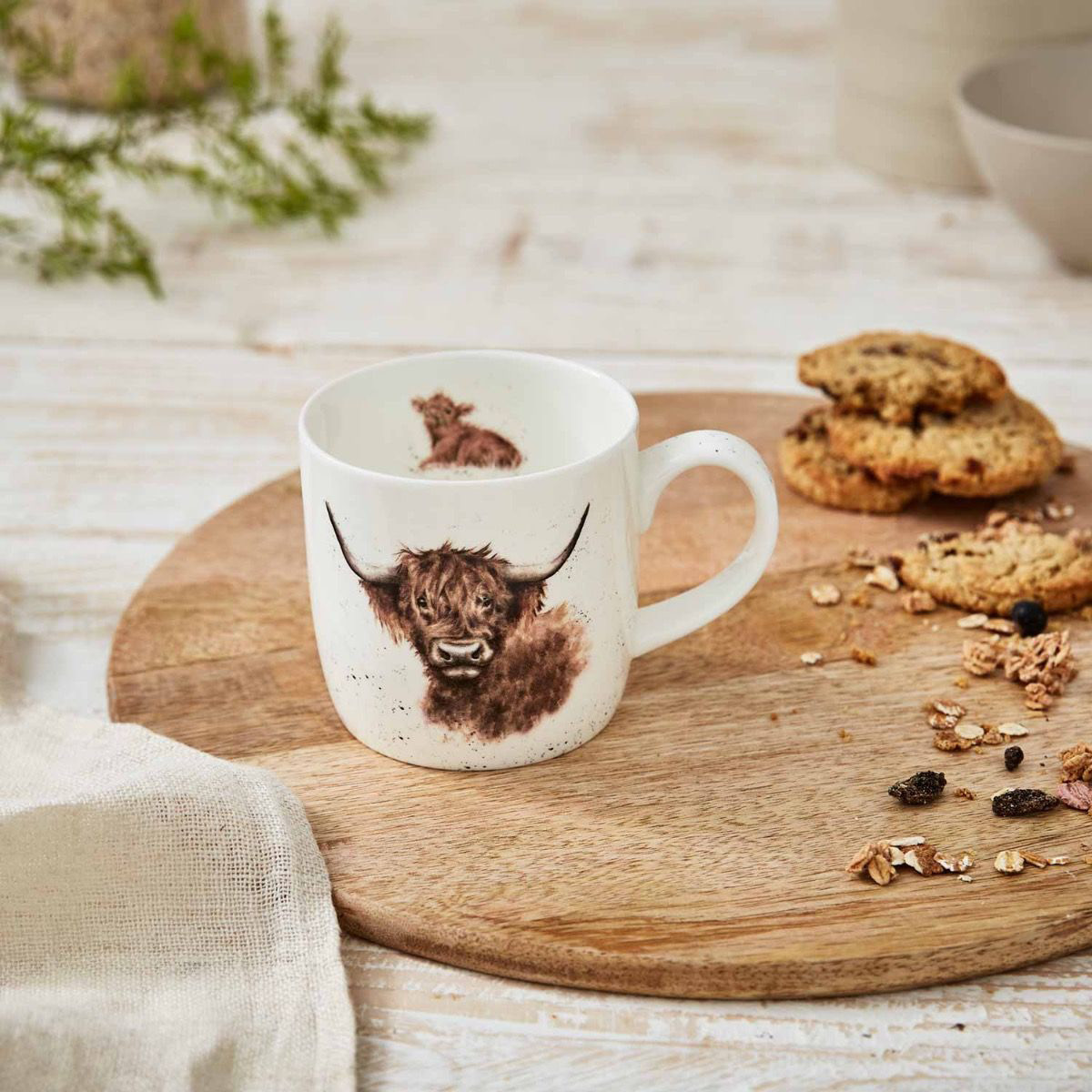 Wrendale Design Kopp Highland Cow 31 cl