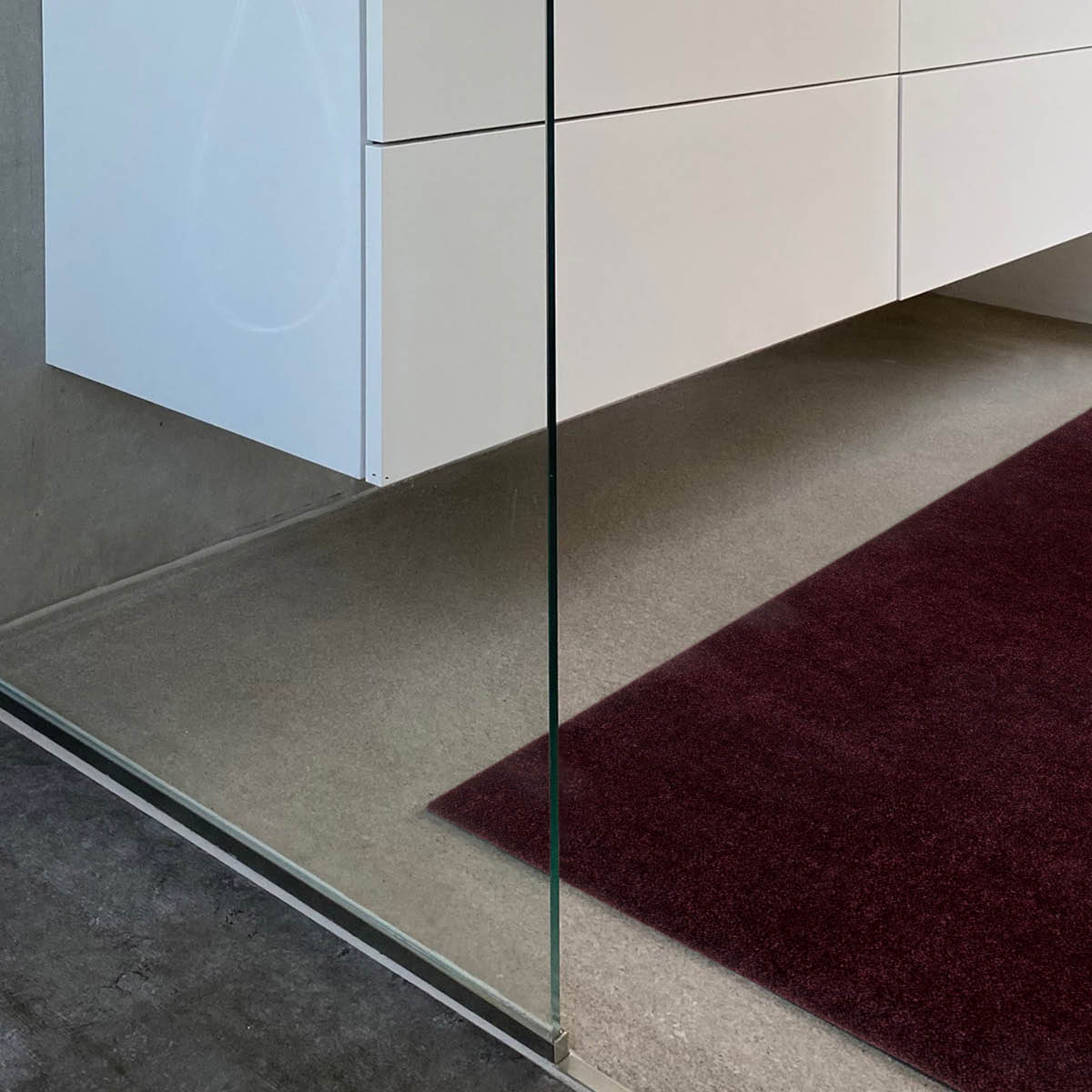 Tica Copenhagen Unicolor golvmatta 120x67 cm bordeaux