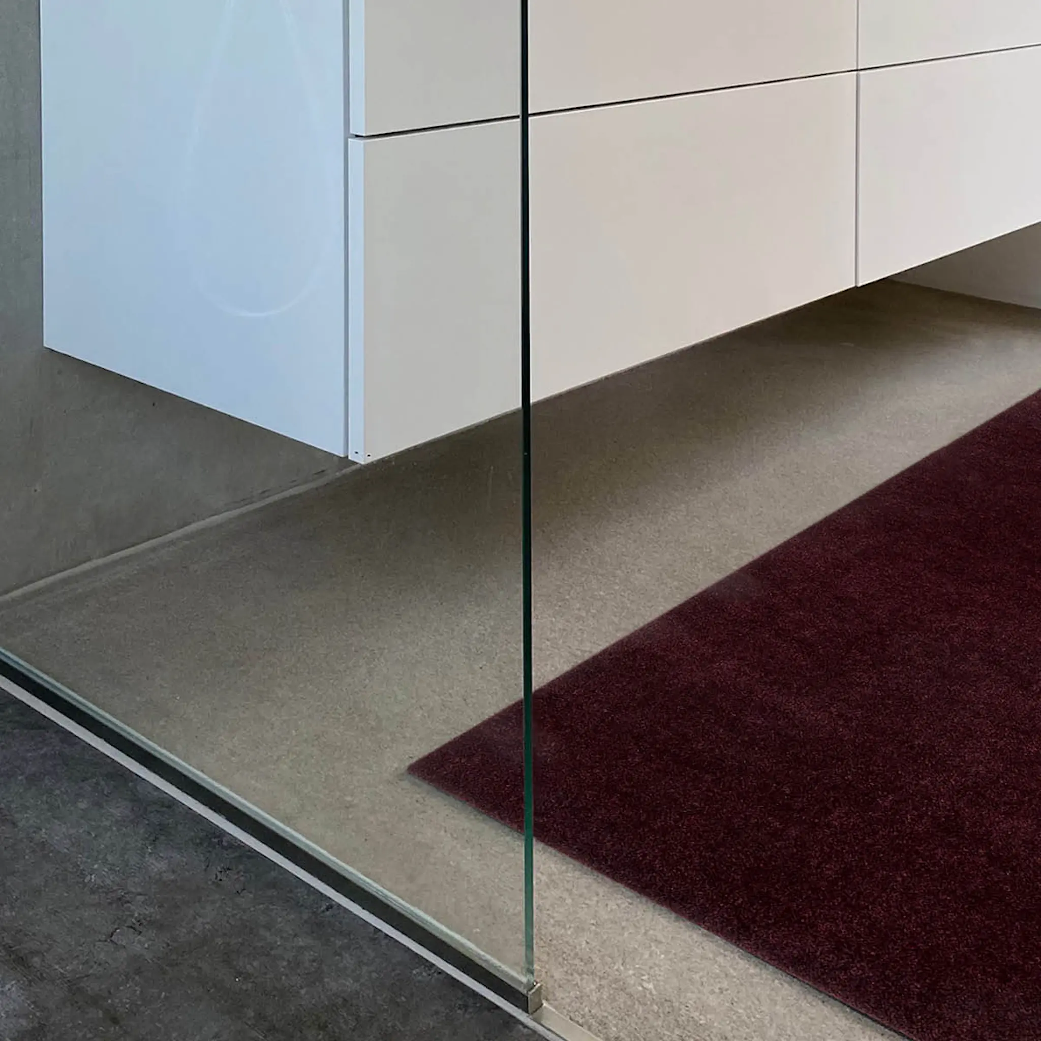 Tica Copenhagen Unicolor golvmatta 120x67 cm bordeaux