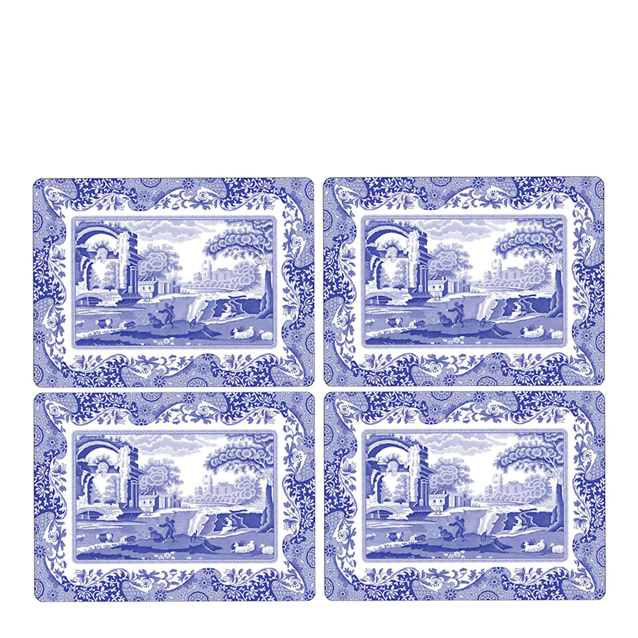 Spode Blue Italian bordstablett 4-pack blå/vit