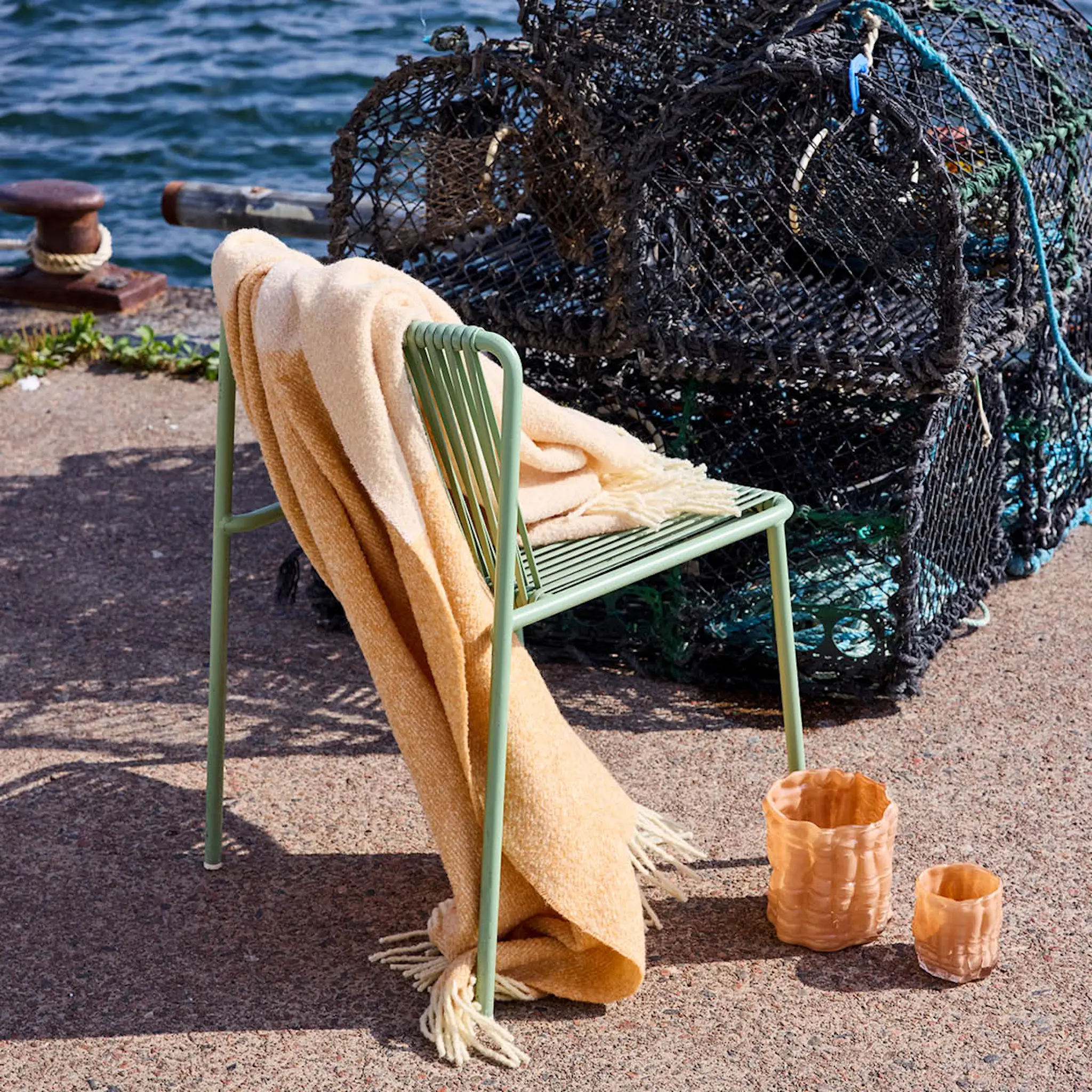 ByOn Laranne lyslykt M 15 cm Fersken