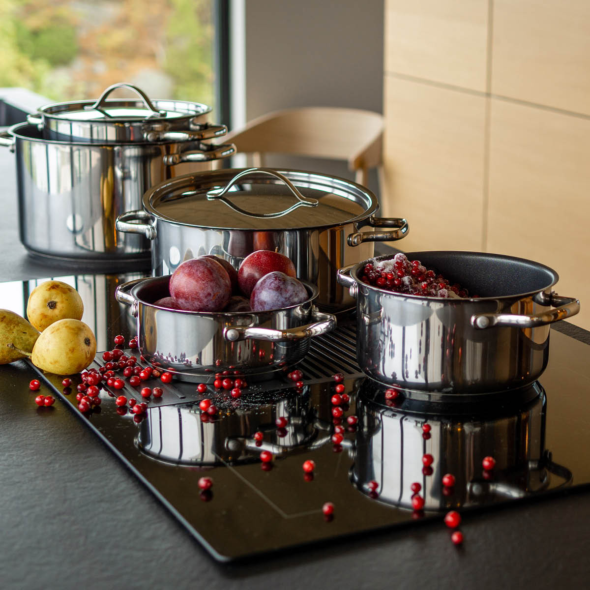 Modern House Rix grytset 5 delar med lock keramisk