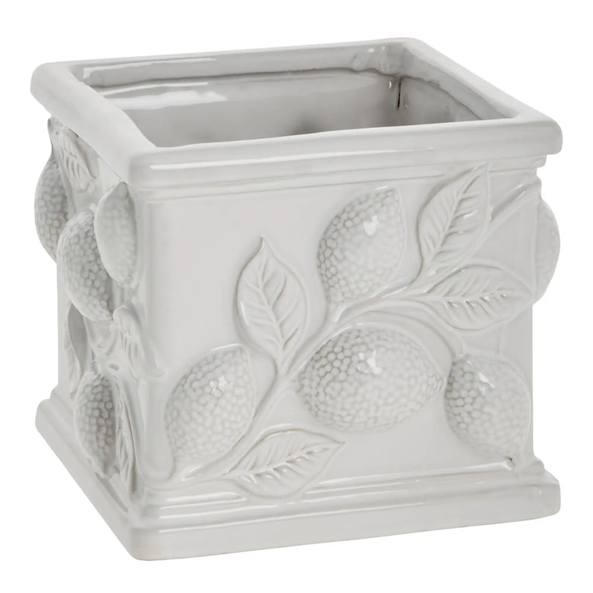 Lene Bjerre Limone blomkruka 13 cm vit