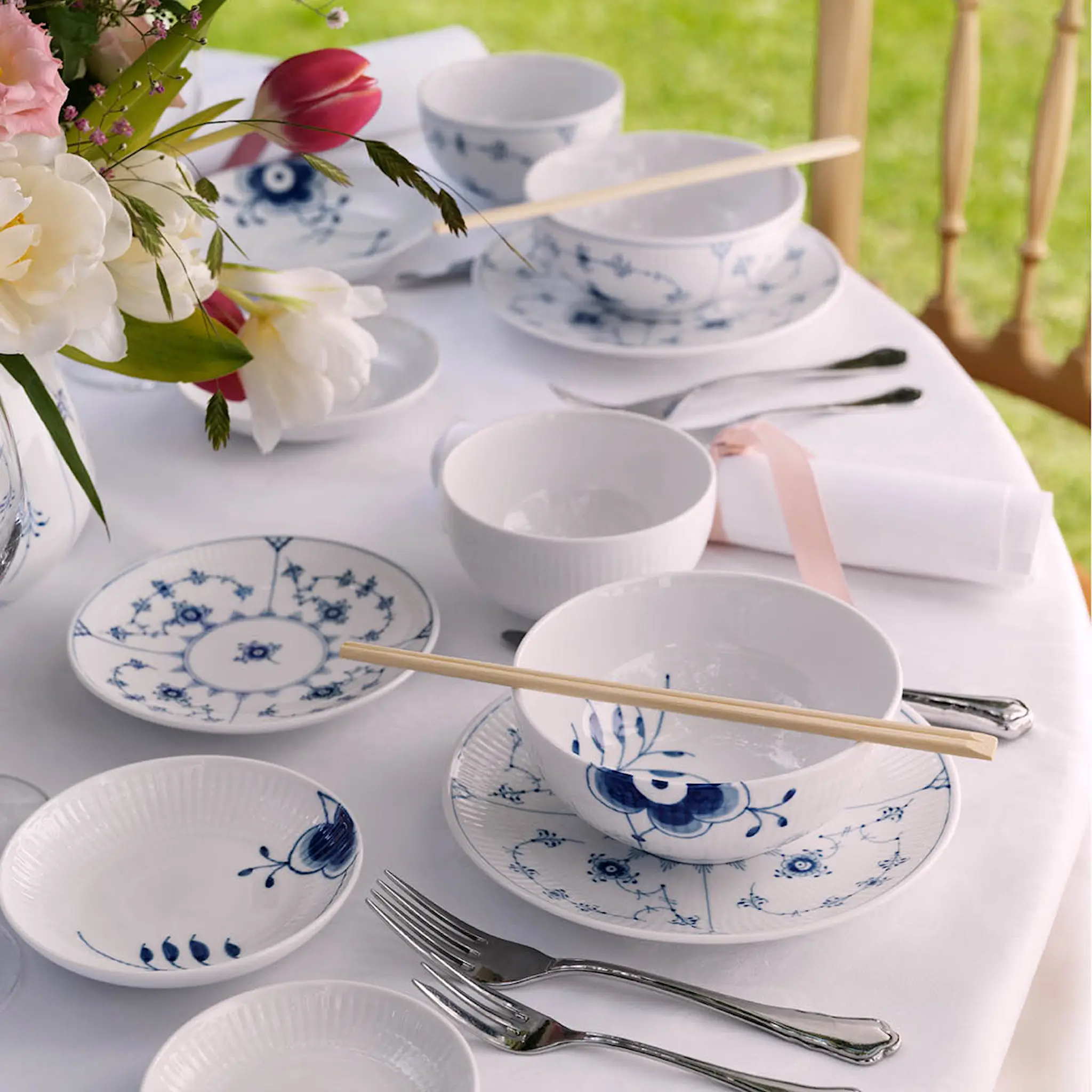Royal Copenhagen Blue Fluted Mega Skål 1,1 L 18 cm