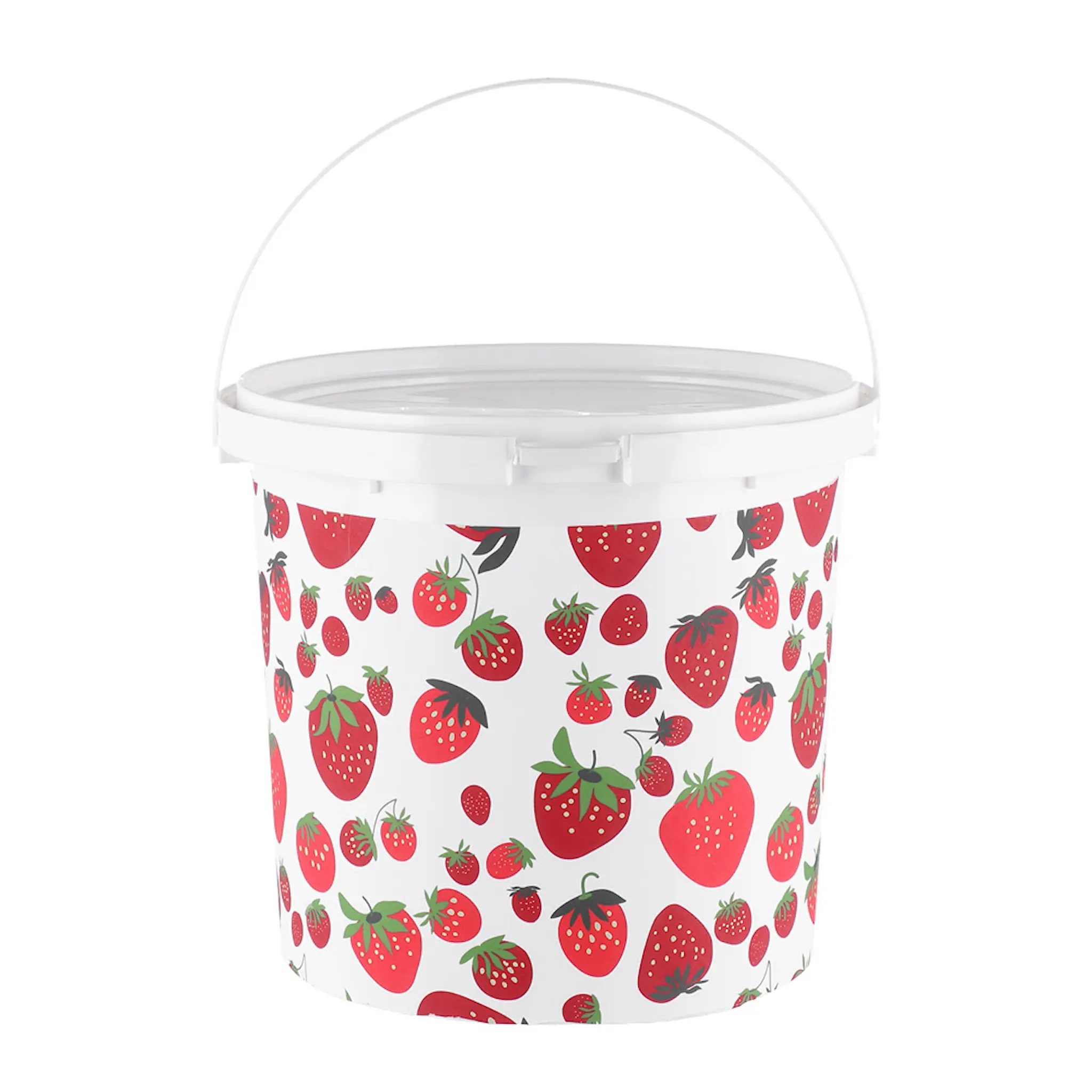 Marjukka Hink med lock 5 L Jordgubbar