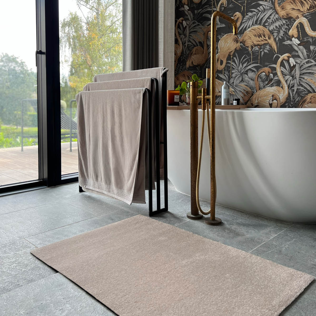 Tica Copenhagen Unicolor golvmatta 90x60 cm ivory