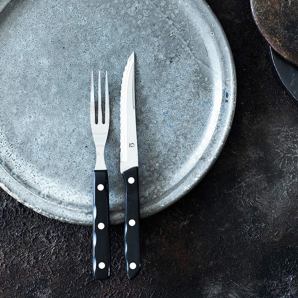Gense Old Farmer black grillbestikk 2+2