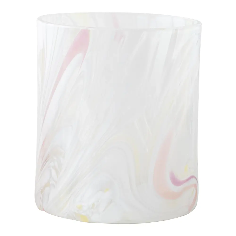 Swirl Kynttilälyhty 9 cm Valkoinen