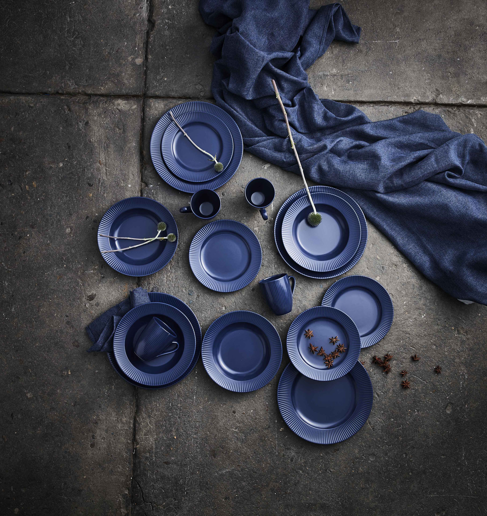 Aida Groovy stentøy krus 30 cl blå